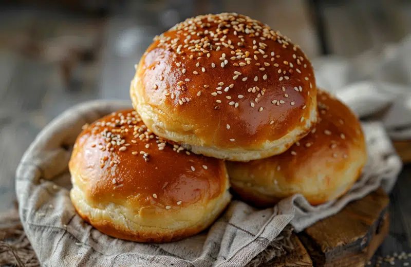 Recette pains à burger briochés : moelleux et faciles à faire