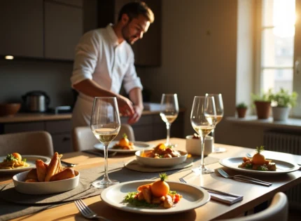 Chef à domicile à Toulouse, vivre chez soi une expérience comme au restaurant !