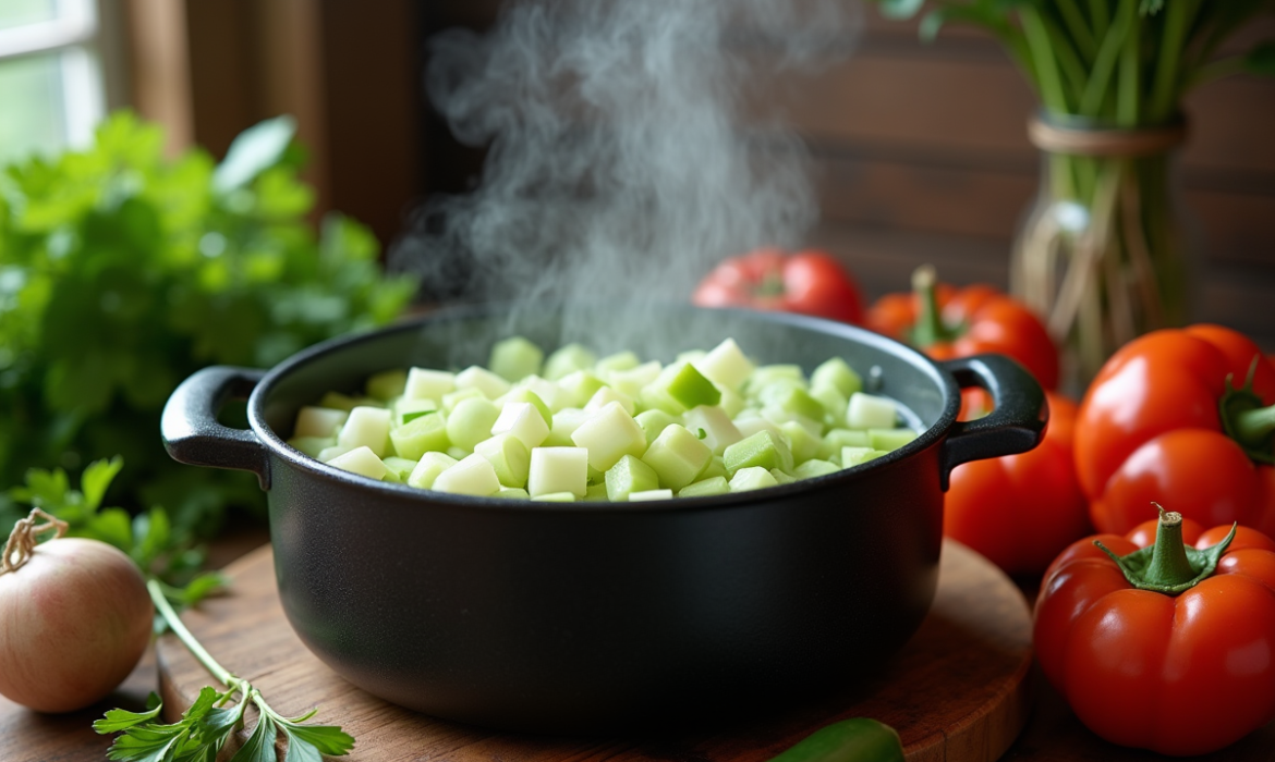 Préparer un bouillon aromatique avec le vert des poireaux