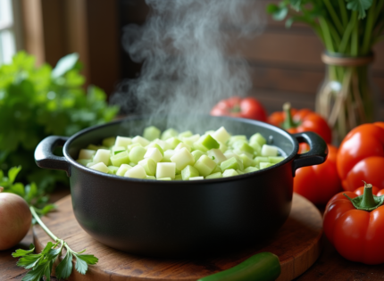 Préparer un bouillon aromatique avec le vert des poireaux