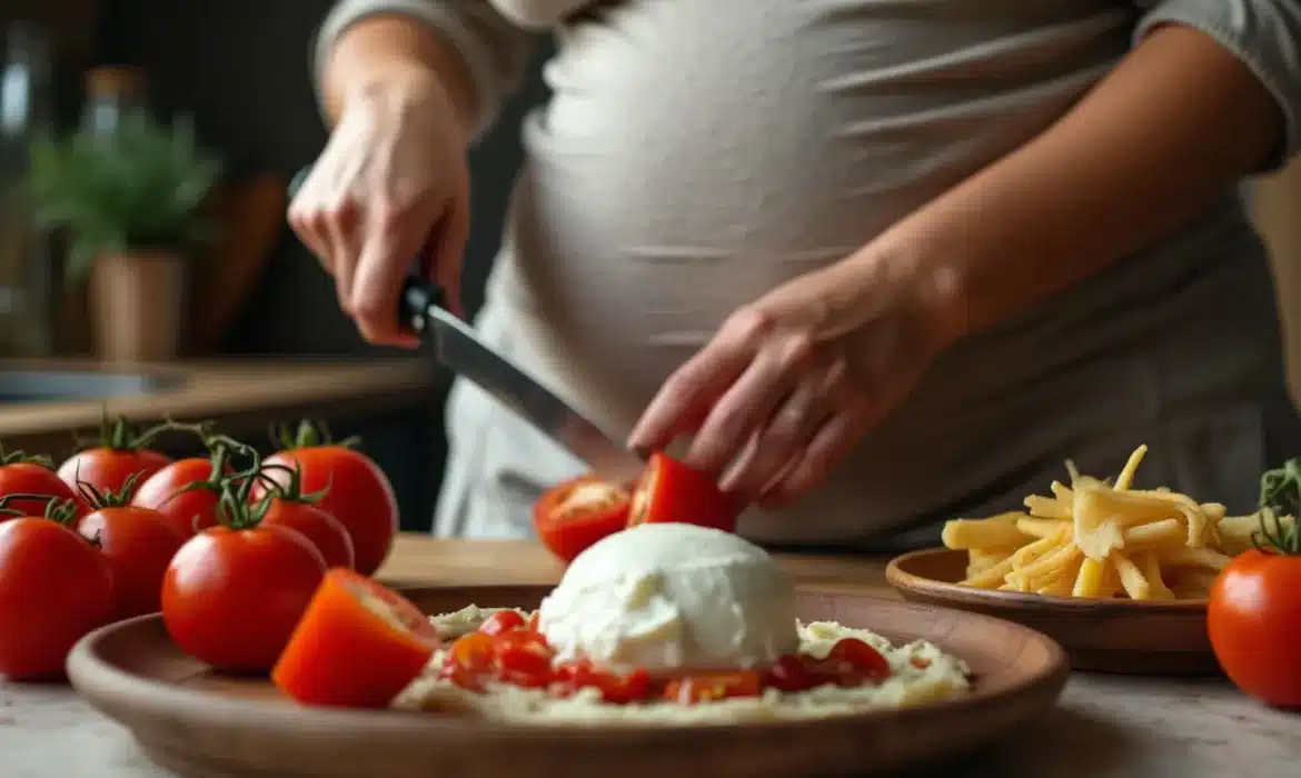 Burrata et femme enceinte : un délice à consommer avec précaution