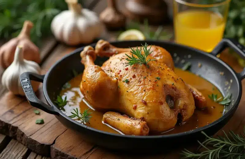 Recette franc-comtoise de poulet au vin jaune : délices d’antan et modernité culinaire